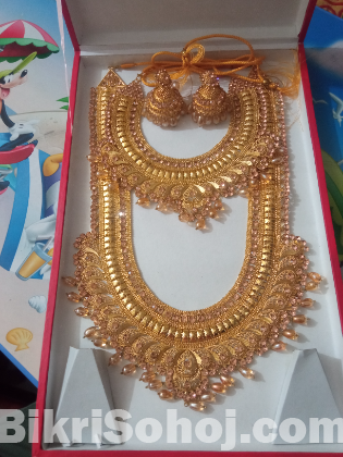 Gold plate 3set neckles